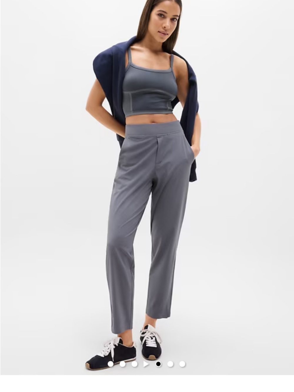 Athleta Brooklyn Mid rise Ankle Pants (Slate color)
